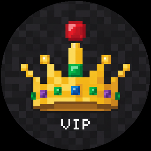 VIP gold crown pixel art