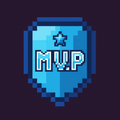 MVP diamond badge pixel art